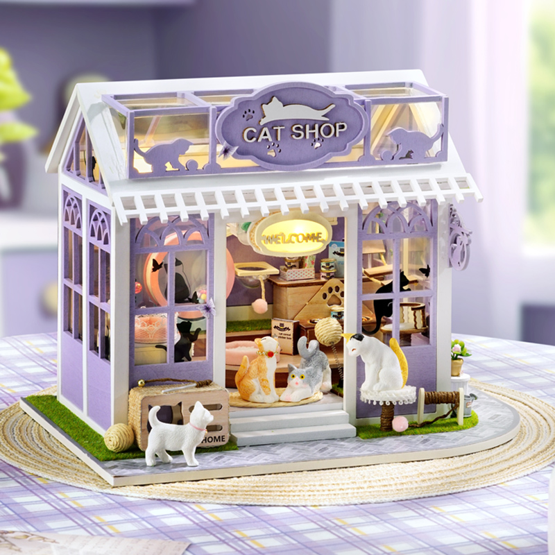 Furniture Paradise & Hardware Ghaziabad Photos - DIY Holz Kätzchen Paradise Cottage Figuren