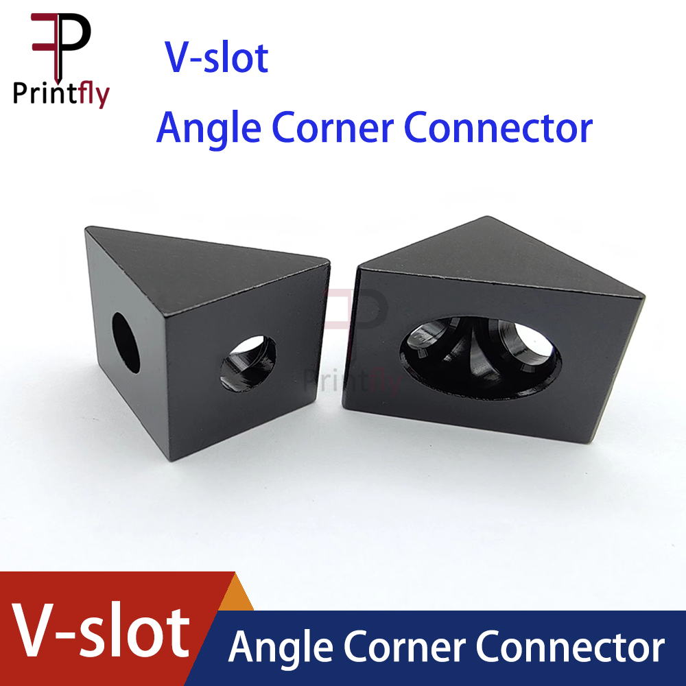 Corner Bracket Angle - V-slot Schwarz Winkel Ecke Stecker 90
