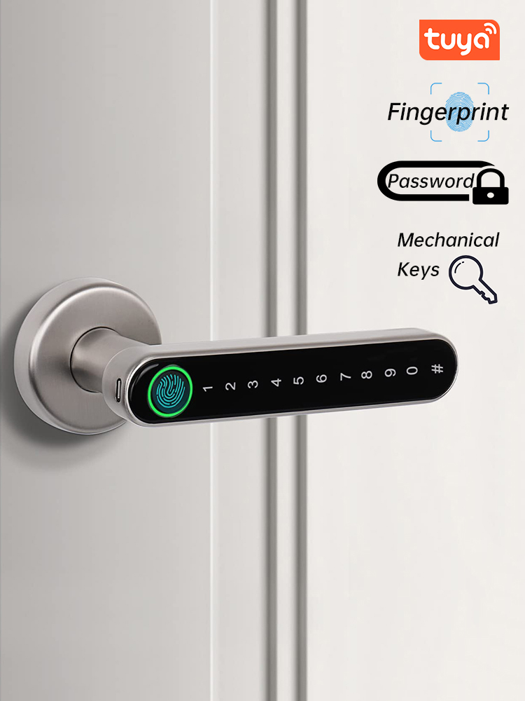 Furniture Hardware Supply - KAK Smart Fingerabdruck Türschloss Schwarz Biometrisches