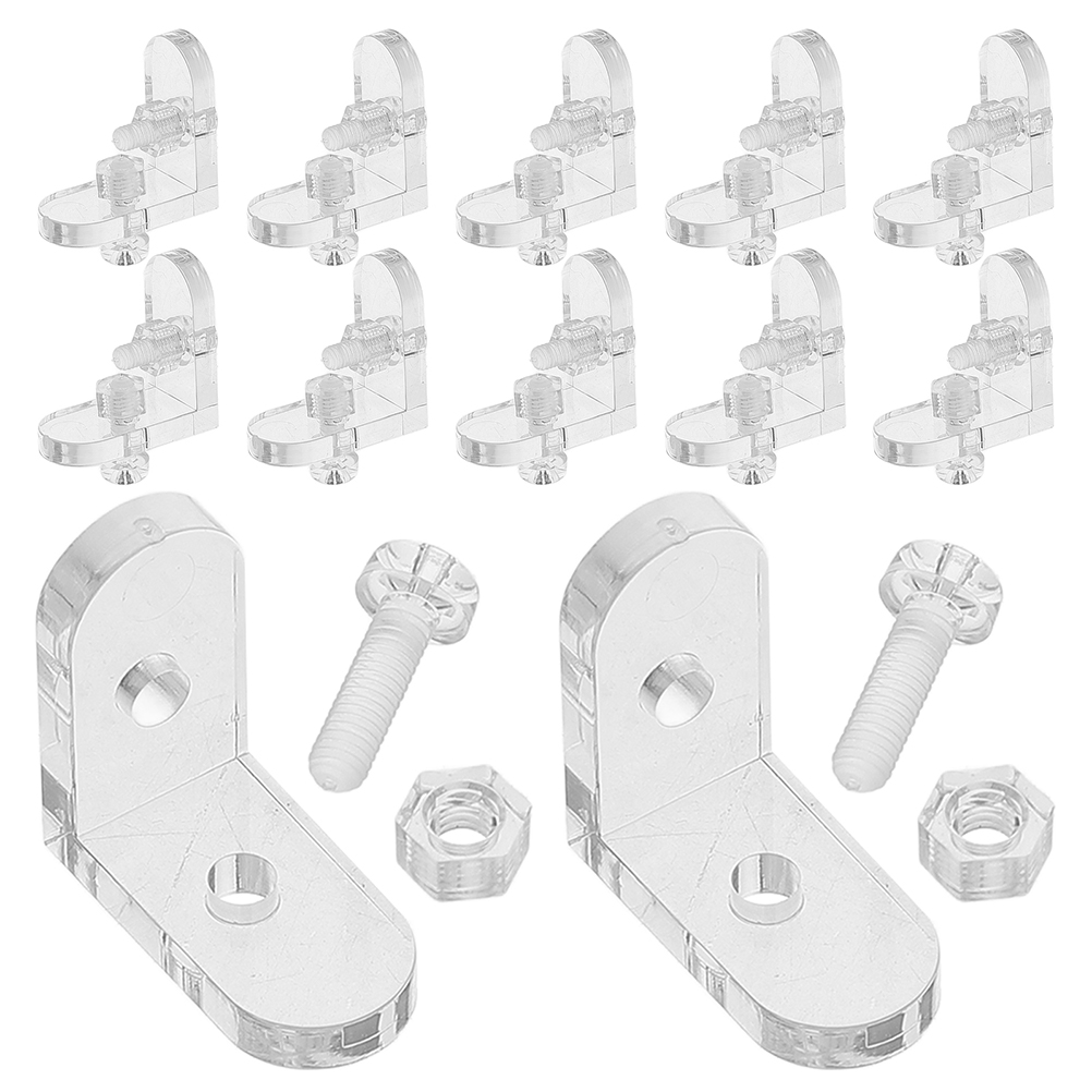 Corner Bracket Angle - 15 Stück transparente L-förmige Eckwinkel aus