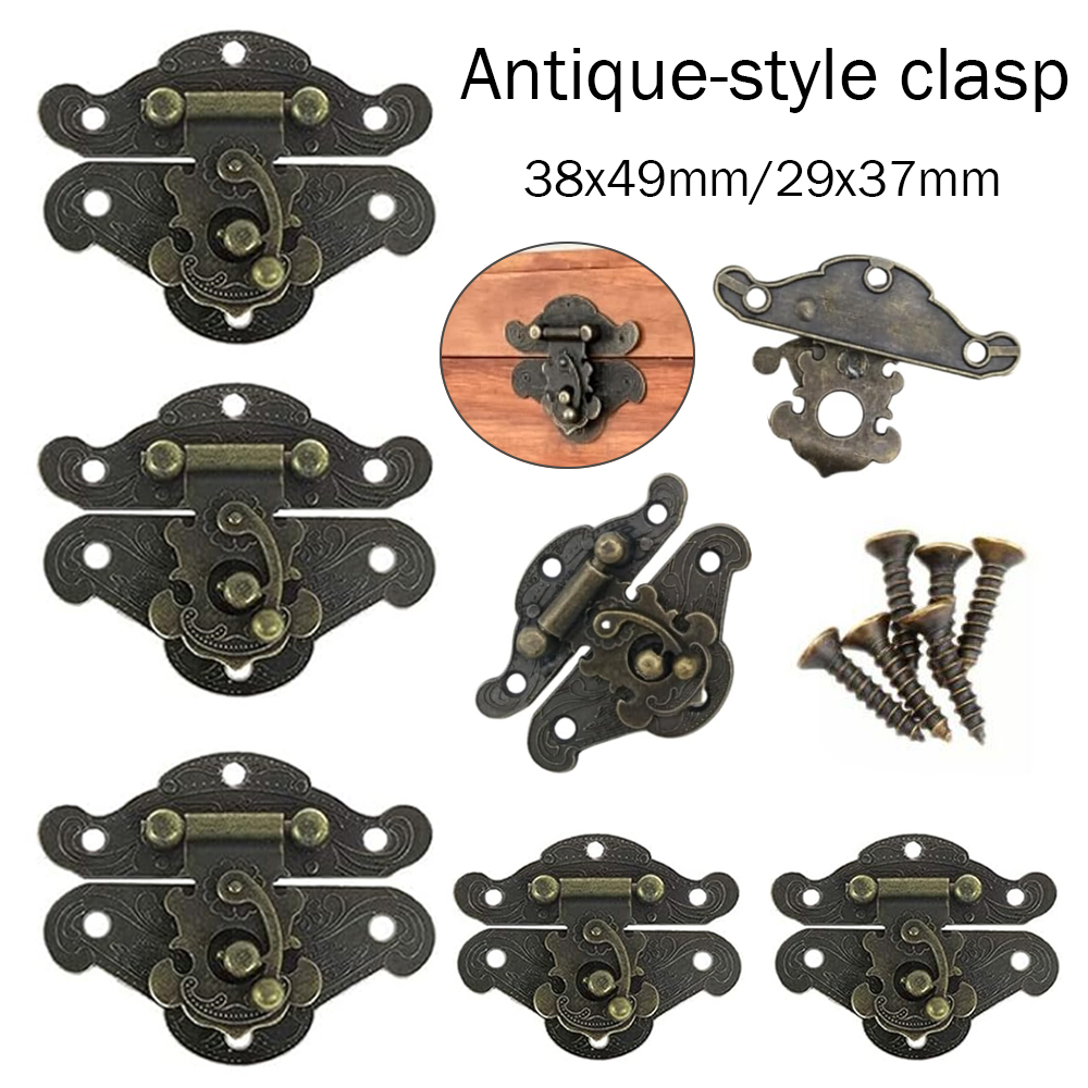 Furniture Hardware Vintage - 5–20 Stück Vintage-Metallverschluss mit Schrauben, antike