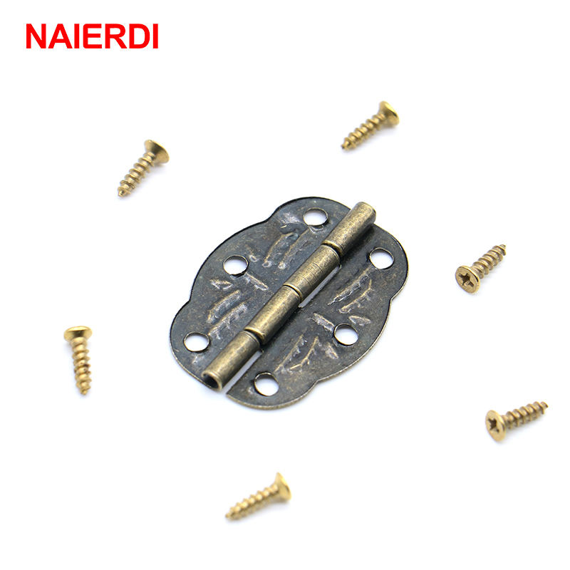 Furniture Hardware Vintage - 20 Stück NAIERDI Bronze Scharniere Dekoration
