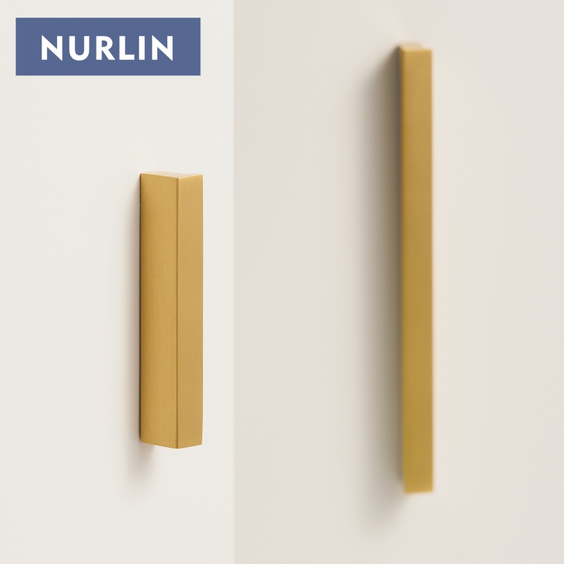 Furniture Hardware Drawer Pulls - Nurlin massives Messing, 32–1200 mm, 1,25