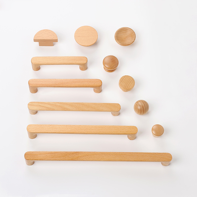 Nordische Holzmöbelgriffe aus  – Furniture Hardware Drawer Pulls Bewertung und Preis