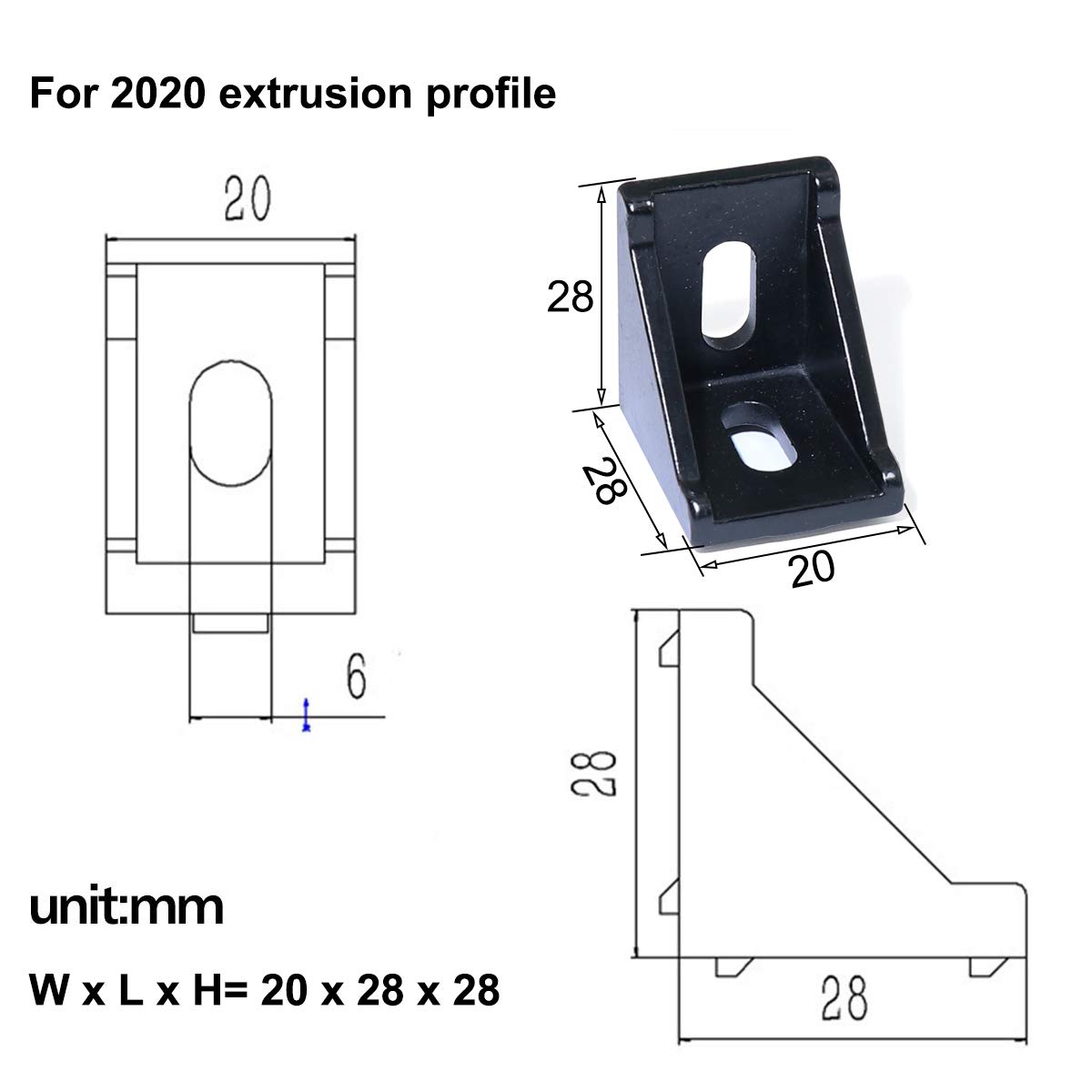 5 Stück/10 Stück 2020 3030 Eck – Corner Bracket Angle Bewertung und Preis