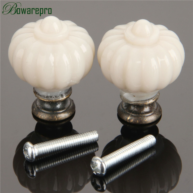 1Pc Acryl Elfenbein Weiß Kürbi – Furniture Hardware Drawer Pulls Bewertung und Preis