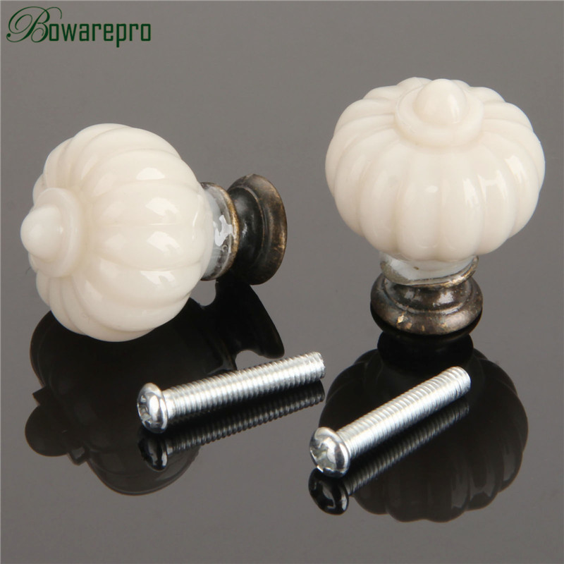 1Pc Acryl Elfenbein Weiß Kürbi – Furniture Hardware Drawer Pulls Bewertung und Preis