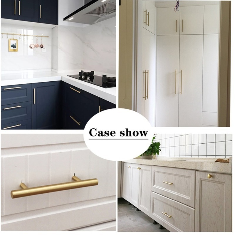 Moderne goldfarbene, gebürstet – Furniture Hardware Drawer Pulls Bewertung und Preis