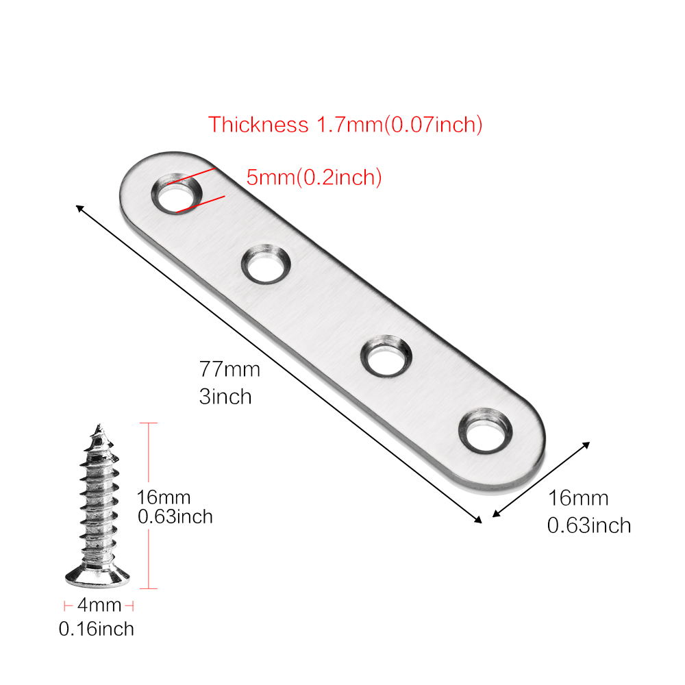 Flache, gerade Halterungen, 77 – Corner Bracket Angle Bewertung und Preis