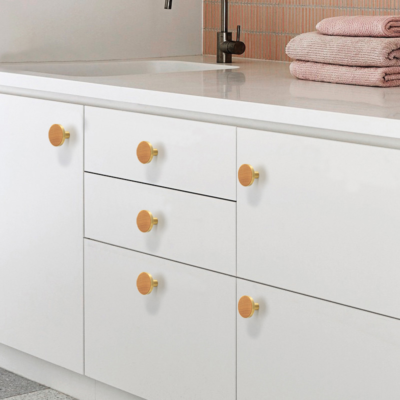 Holz Messing Türgriffe und Knö – Furniture Hardware Drawer Pulls Bewertung und Preis