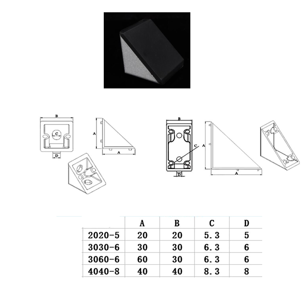 10 stücke 2020 3030 4040 Ecke  – Corner Bracket Angle Bewertung und Preis