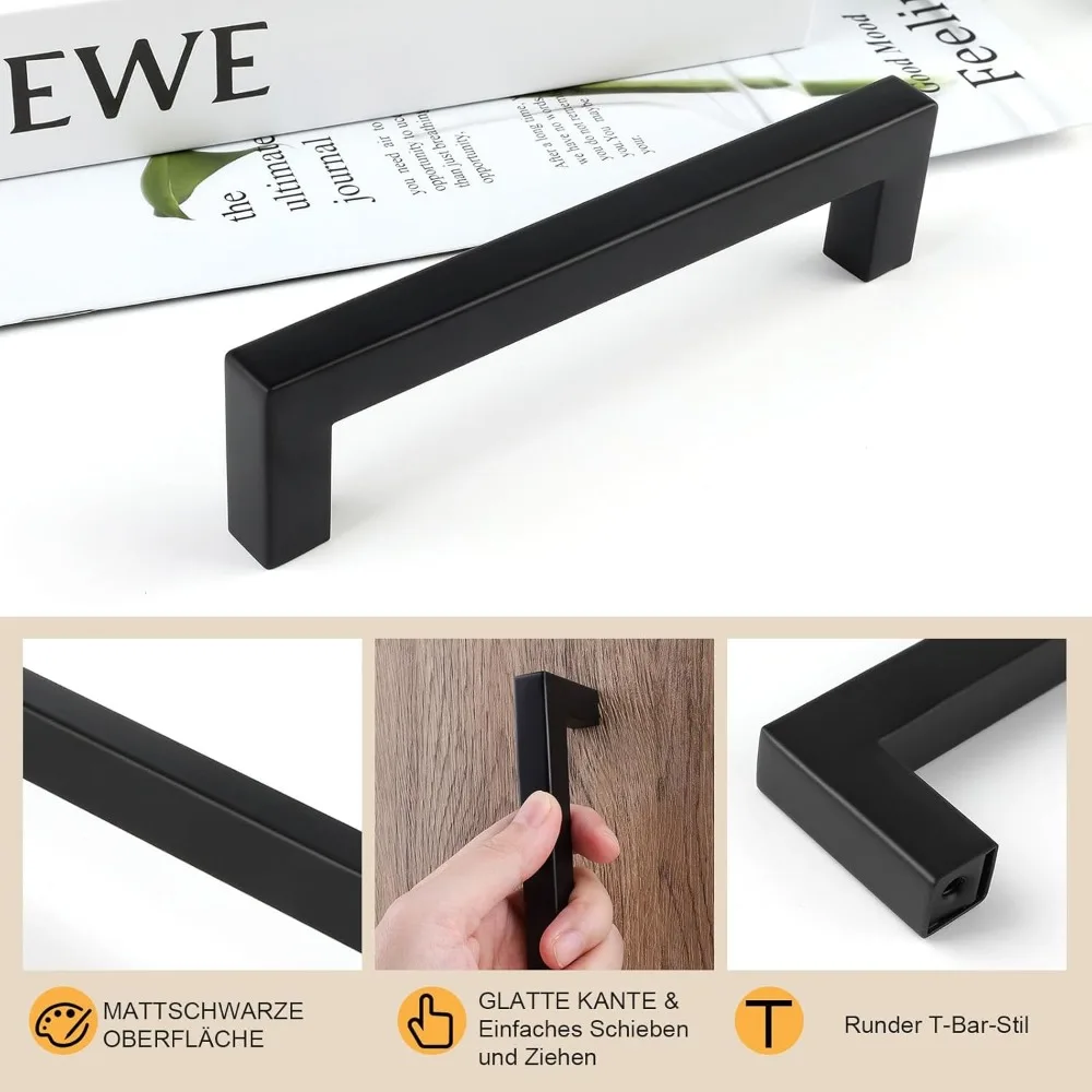 6/18 Stück Edelstahl quadratis – Furniture Hardware Drawer Pulls Bewertung und Preis