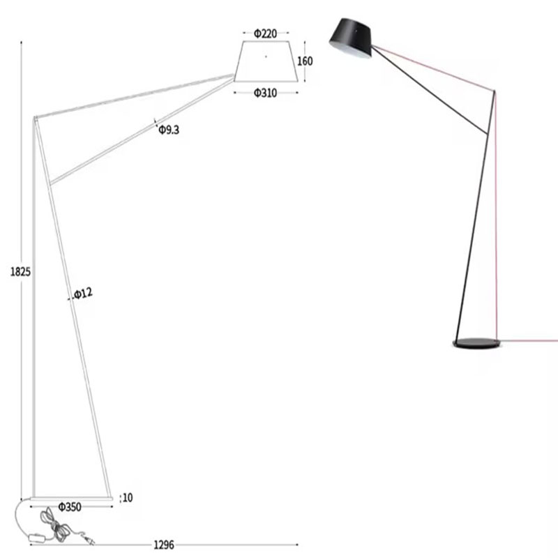 Anglerlampe E27 Große Stehlamp – Furniture Quality Control Bewertung und Preis